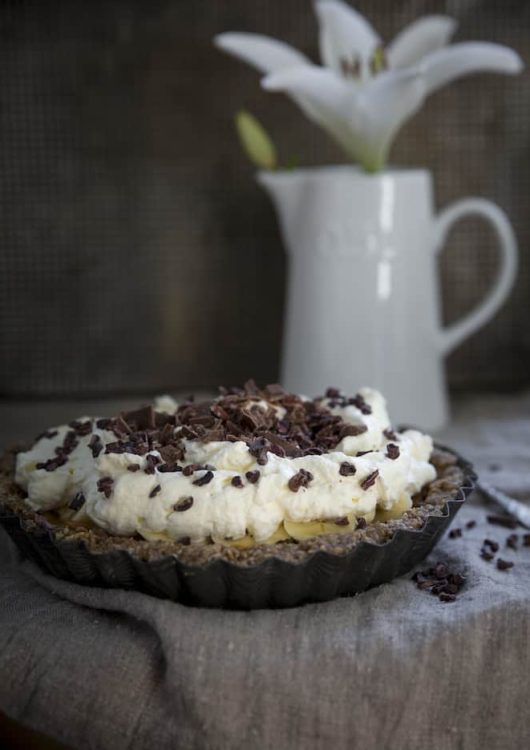 Banoffee pähkinäisellä pohjalla