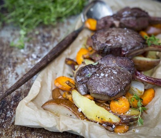 Saksanhirven kyljykset ja juureslisuke