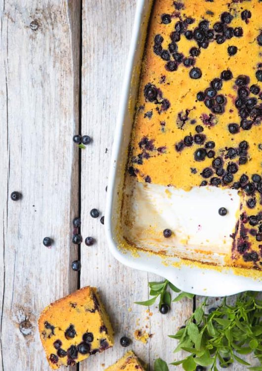 Gluteeniton mustikkapiirakka