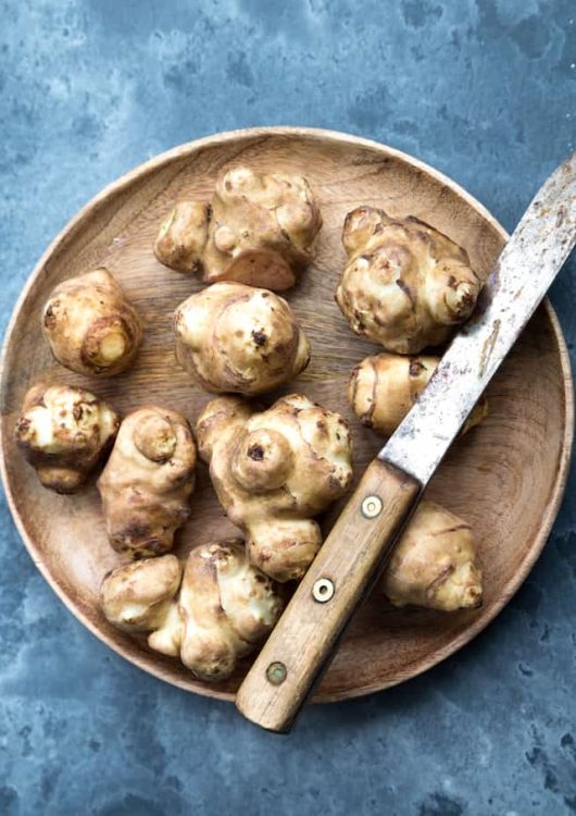 Paistetut maa-artisokat