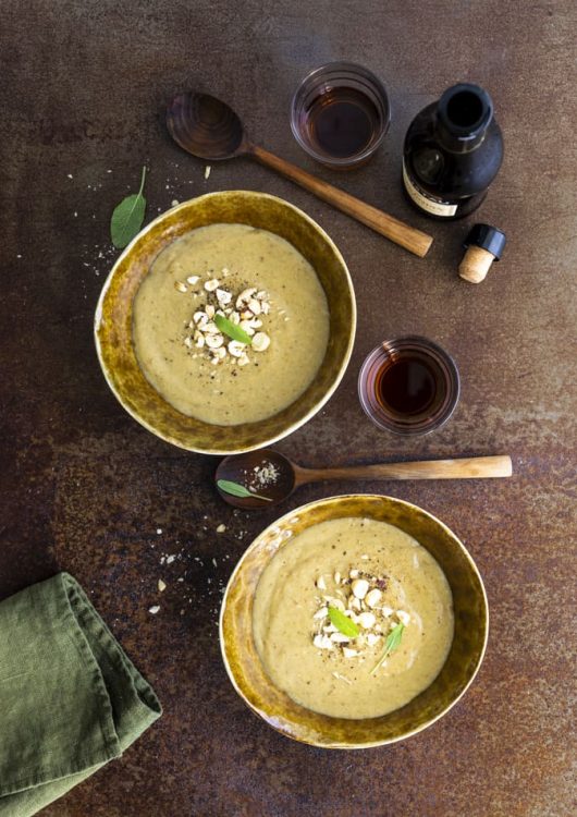 Cep soup ennobled with sherry