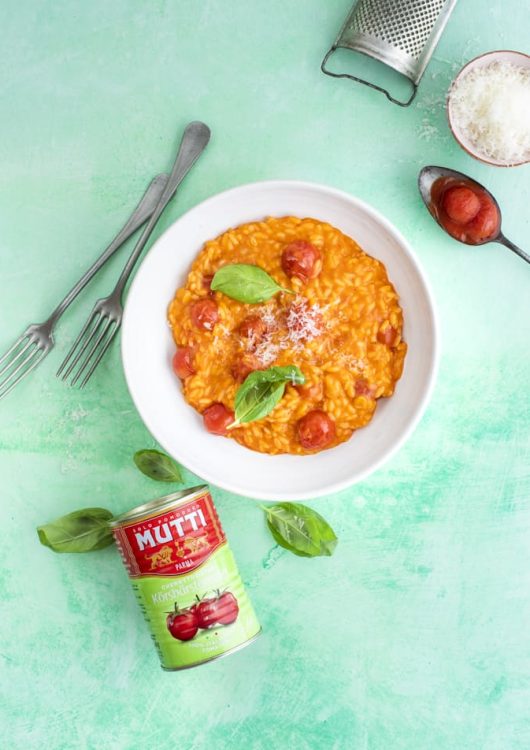 Kirsikkatomaattirisotto