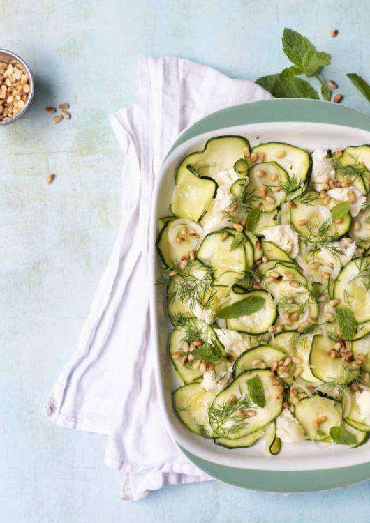 Marinoitu kesäkurpitsa