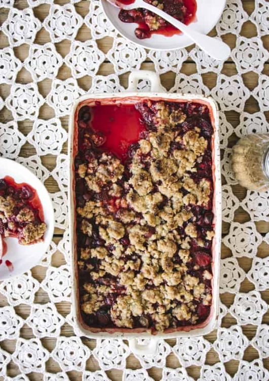 Karviais-mansikkacrumble