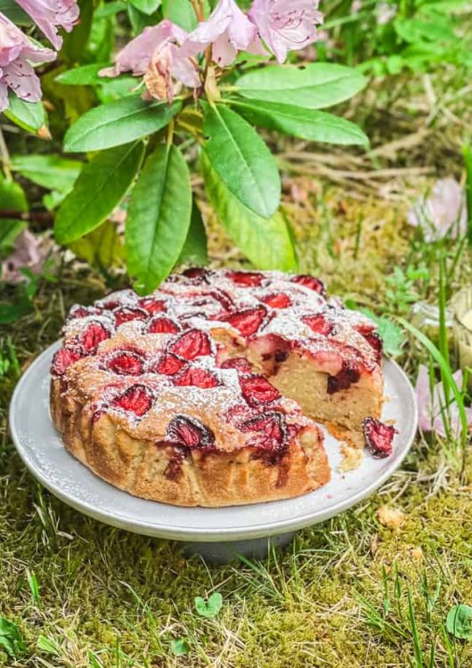 Mansikka-ricottakakku