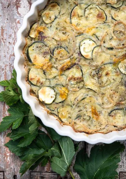 Italialainen kesäkurpitsapiirakka