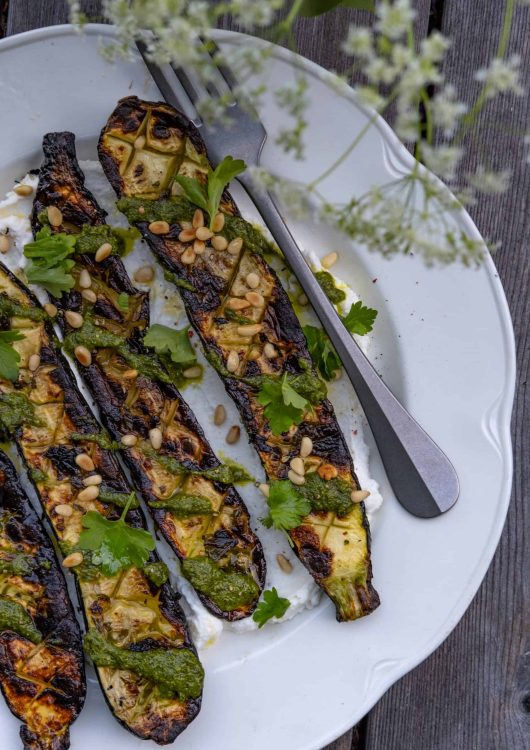 Grillatut kesäkurpitsat